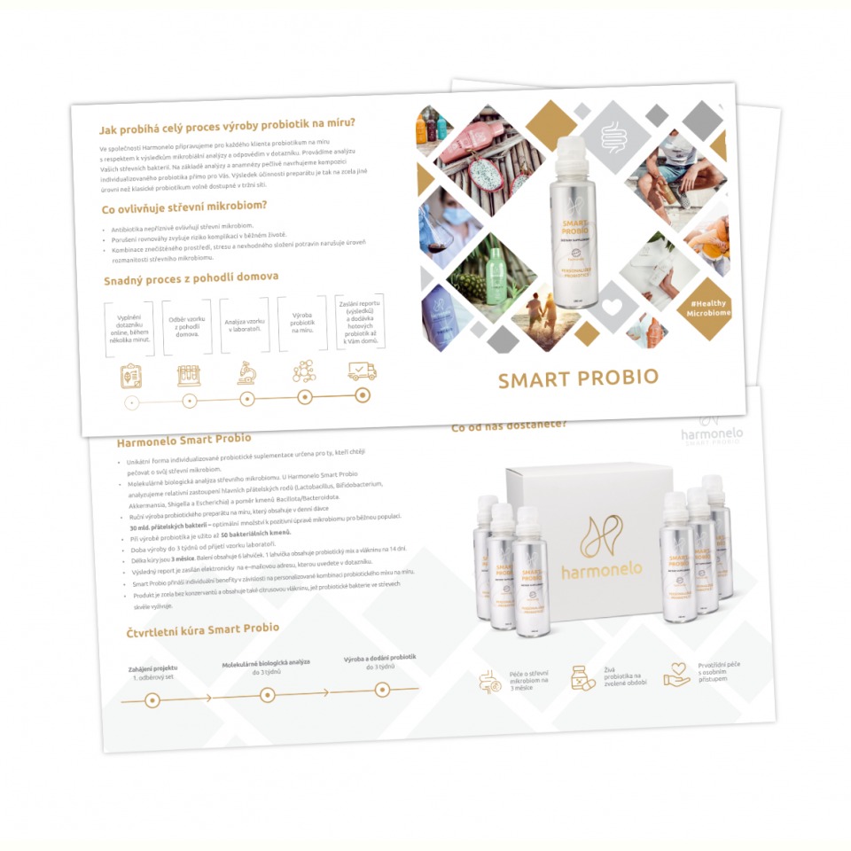 CZ Leaflet 10 pcs: Harmonelo SMART PROBIO (Czech)
